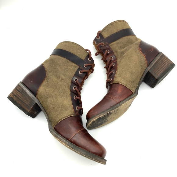 Durango World Traveler Vintage Combat Boots - Picture 14 of 15